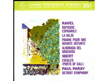 DETROIT SYMPHONY ORCH/PARAY - Ravel / Ibert / Rapsodie Espagnole / Escales (LP)