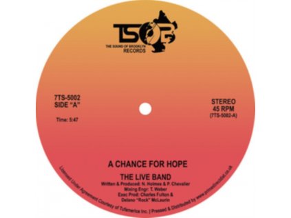 LIVE BAND - A Chance For Hope (7" Vinyl)