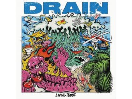 DRAIN - Living Proof (Kelly Green / Easter Yellow Galaxy) (LP)