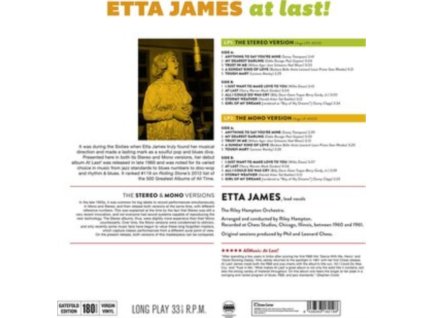 ETTA JAMES - At Last! (The Original Stereo & Mono Versions) (LP)