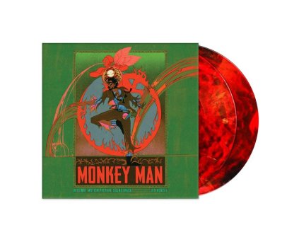 Jed Kurzel - Monkey Man (Blood Red, Bolack & Gold Swirled Vinyl) (LP)