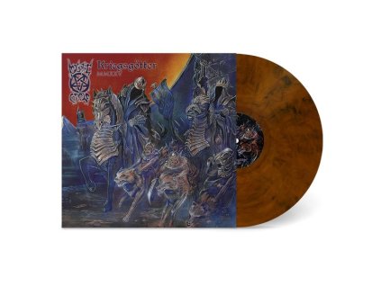 Mystic Circle - Kriegsgötter (25th Anniversary) (remastered) (Dark Orange Marble Vinyl) (LP)