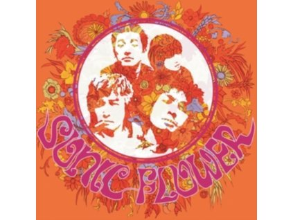 SONIC FLOWER - Sonic Flower (Orange Transparent Background Red Splatter Vinyl) (LP)