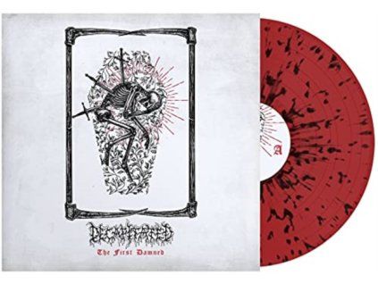 4100789 decapitated first damned red black splatter vinyl lp
