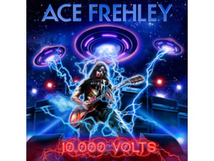ACE FREHLEY - 10.000 Volts (Edge Only Splatter/Metal Gym Locker/Red Splatter Vinyl) (LP)