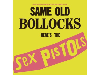 SEX PISTOLS - Same Old Bollocks (Luminous Vinyl) (LP)