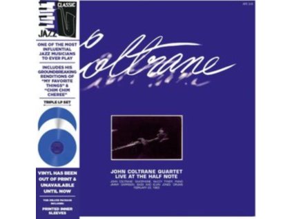 JOHN COLTRANE QUARTET - Live At The Half Note (Blue/White/Blue Vinyl) (LP)