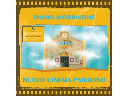 ENNIO MORRICONE - Nuovo Cinema Paradiso - Original Soundtrack (Numbered Edition) (Transparent Yellow Vinyl) (LP + CD)