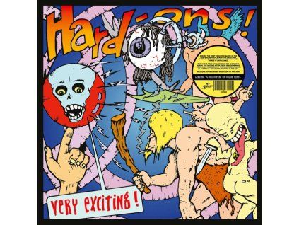 4133732 hard ons very exciting orange vinyl lp