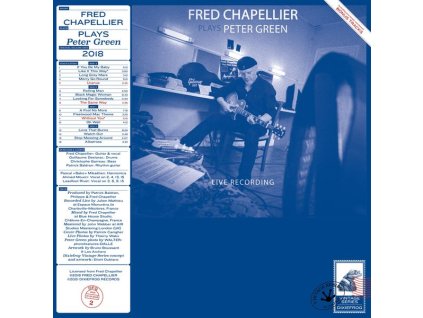 Fred Chapellier - Plays Peter Green - Live Recording 2018 (Transparent Blue Vinyl) (LP)
