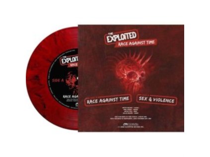 EXPLOITED - Race Against Time (Red Marble Vinyl) (7Inch" Vinyl)
