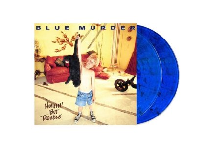 Blue Murder (John Sykes,Carmine Appice,Tony Franklin) - Nothin' But Trouble (remastered) (Blue/Black Cat Swirl Vinyl) (LP)