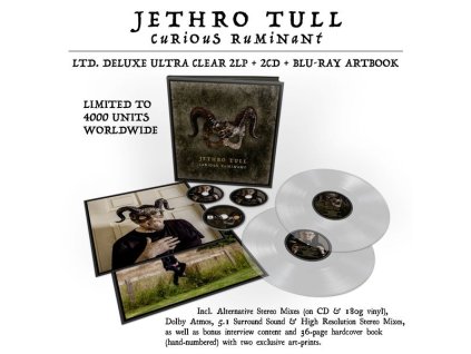 Jethro Tull - Curious Ruminant (Limited Deluxe Edition) (Ultra Clear 2LP + 2CD + Blu-ray Artbook & 2 Photo Prints) (LP)