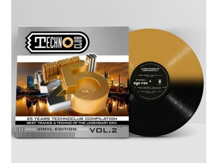 25 Years Techno Club Compilation Vol. 2 (Limited Edition) (Gold & Black Vinyl) (LP)