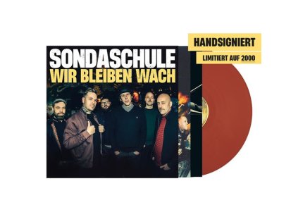 Sondaschule - Wir bleiben wach (Limited Edition) (Signed Brick Red Vinyl) (LP)