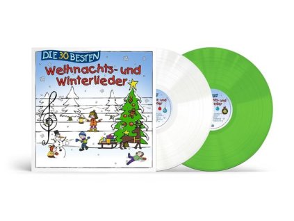 Die 30 besten Weihnachts- & Winterlieder (Limited Edition) (White & Green Vinyl) (LP)