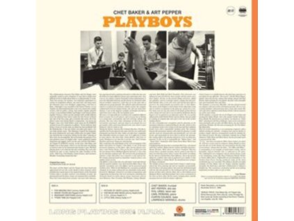 CHET BAKER & ART PEPPER - Playboys (Limited Orange Vinyl) (LP)