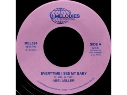 ABEL MILLER / MAD PROFESSOR - Every Time I See My Baby (7Inch" Vinyl)