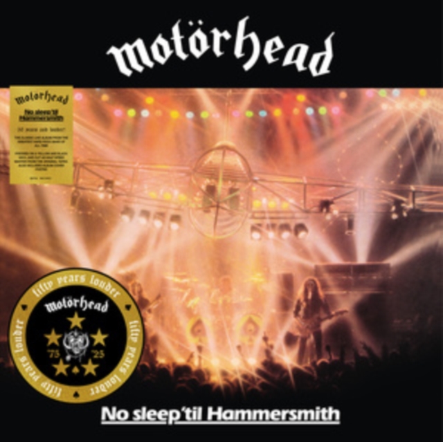 MOTORHEAD - No Sleep Til Hammersmith (Live) (50th Anniversary Edition) (Yellow/Black Splatter Vinyl) (+Poster) (LP)