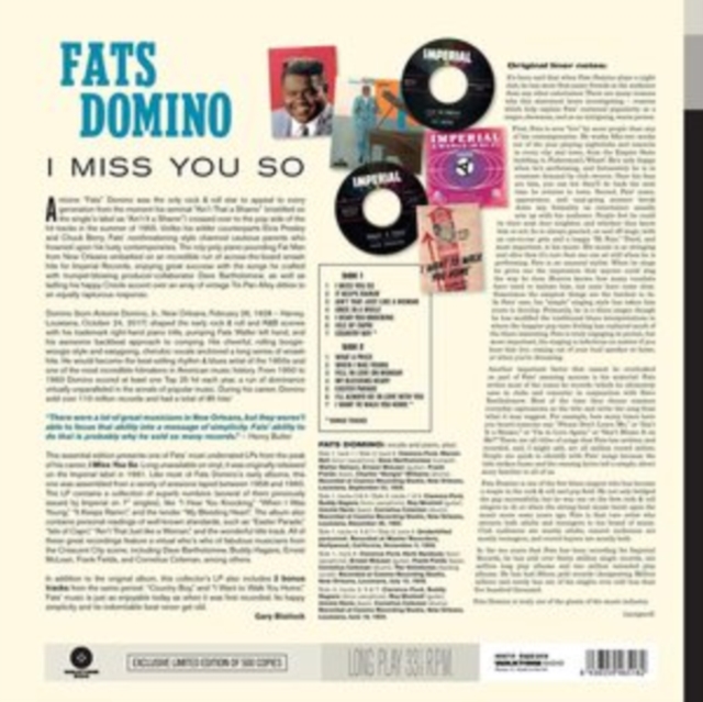 FATS DOMINO - I Miss You So (LP)