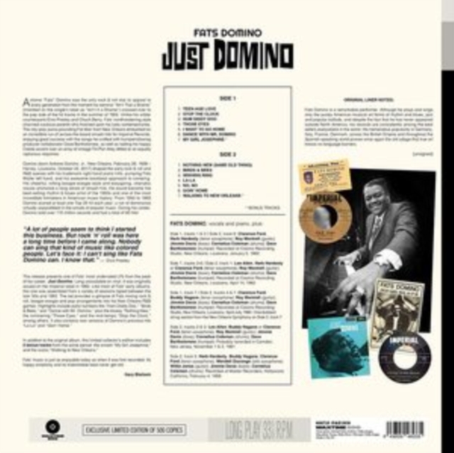 FATS DOMINO - Just Domino (LP)