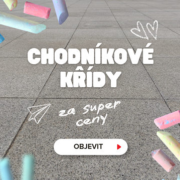Chodníkové křídy za super ceny