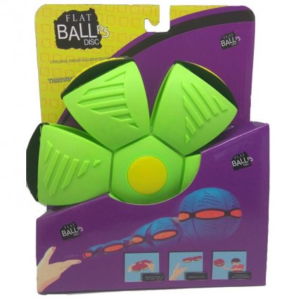 Flat Ball Disc se světlem - Zelený (4637)