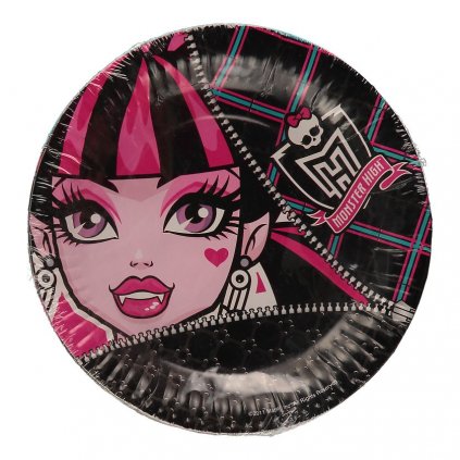 Papírové talířky Monster High 23 cm (4840)