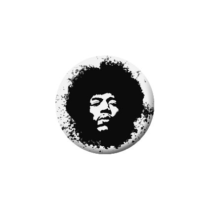 Placka Jimi Hendrix 25mm (104)