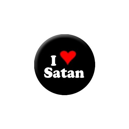 Placka I Love Satan 25mm (209)