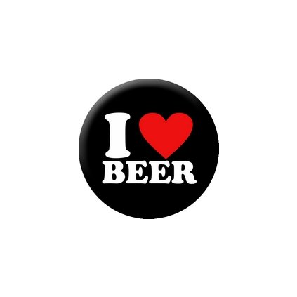 Placka I Love Beer 25mm (225)