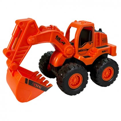 hračka stavební stroj oranžový 1