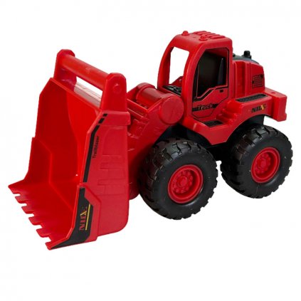 hračka stavební stroj červený 1