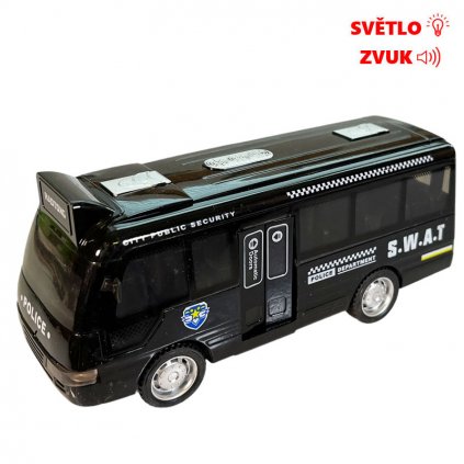 policejní autobus se zvukem černý 1