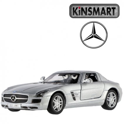 kinsmart mercedes benz stříbrný 1