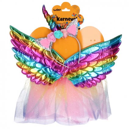 kostým karneval jednorožec rainbow 1