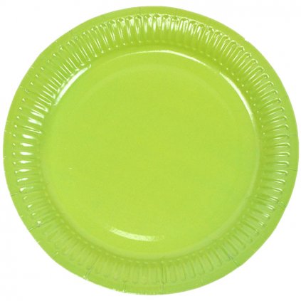 papírový talíř zelený