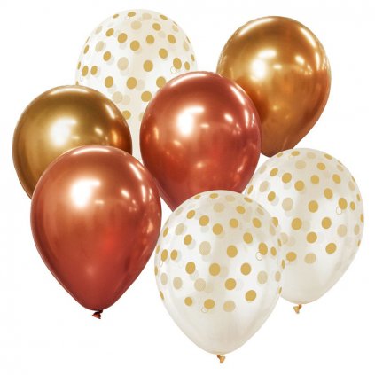 set balonku s konfetami zlate 1