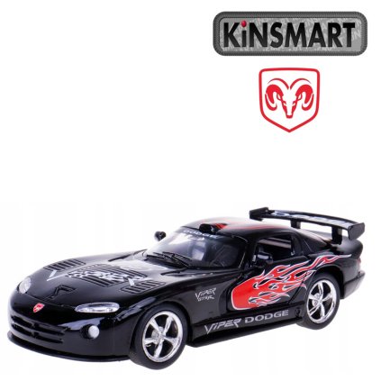 kinsmart dodge viper gts r černý 1