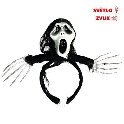 čelenka svítící lebka 1