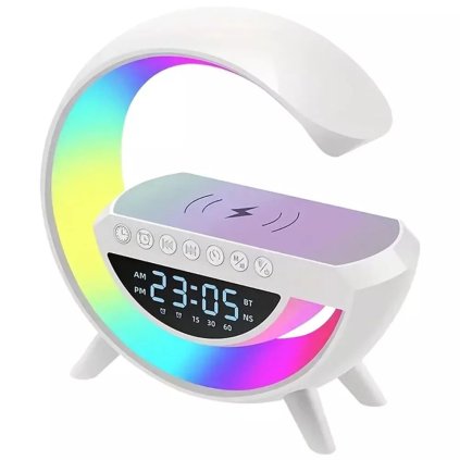 Bluetooth reproduktor s LED lampou bezdrátovou nabíječkou 3401 1