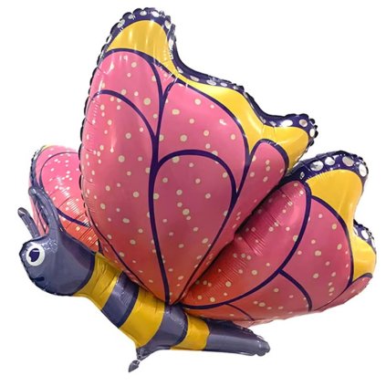 Fóliový balónek Motýl růžový 76 cm (0228)