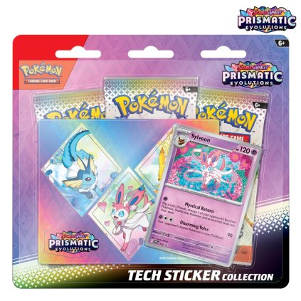 pokémon prismatic evolutions tecj sticker collection 1