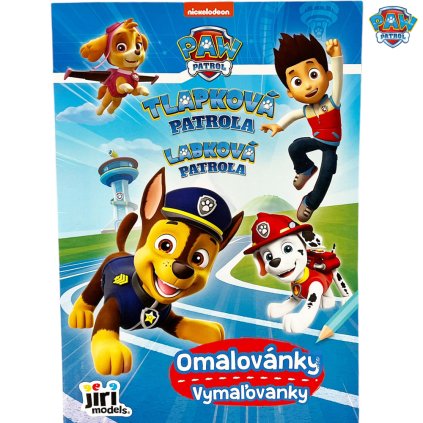 omalovánky tlapková patrola malá modrá 1