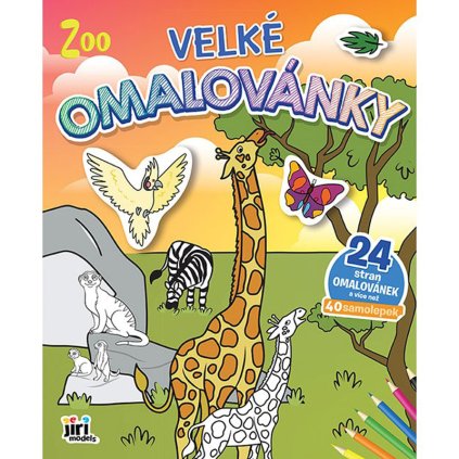 omalovánky samolepky zoo 1