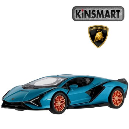 kinsmart lamborghini sian modré 1