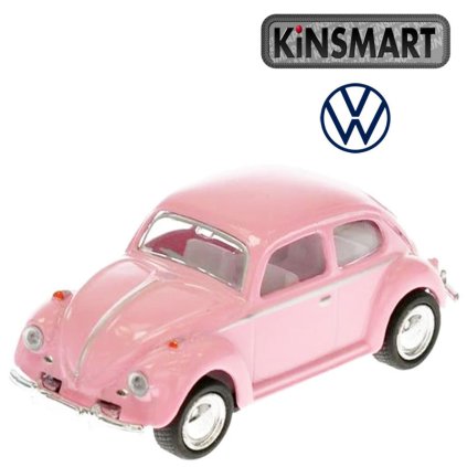 kinsmart mini beetle růžový