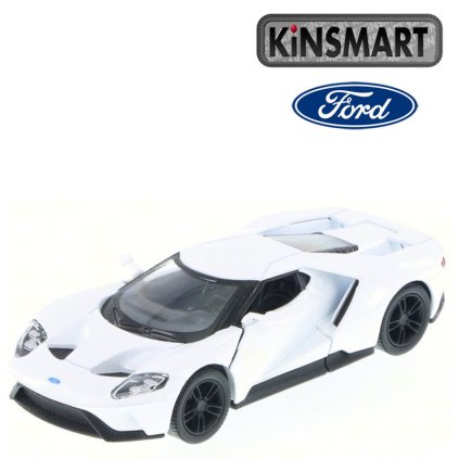 kinsmart 2017 ford gt bílý 1