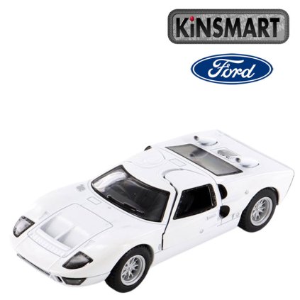 kinsmart 1966 ford gt bílý 1
