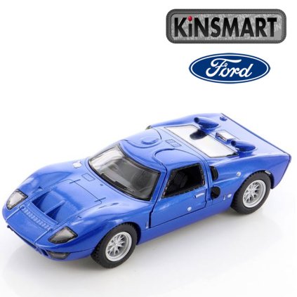kinsmart 1966 ford gt modrý 1